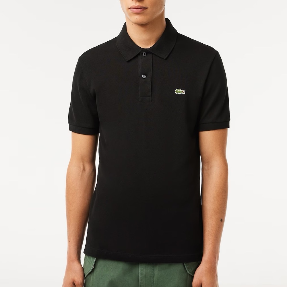 Lacoste Men's Original Slim Fit Petit Piqué Cotton Polo - Black - FR5/USL